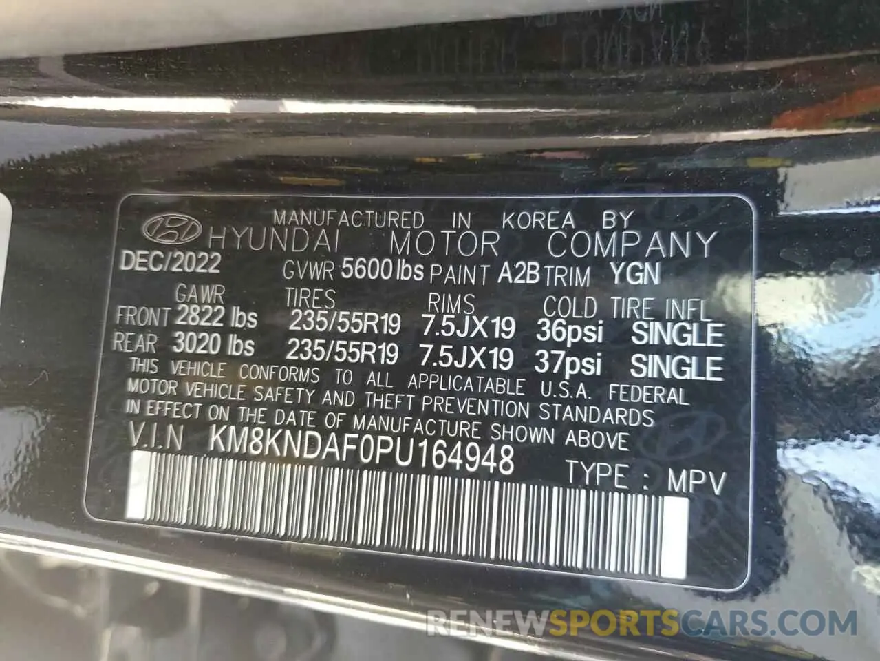 13 fotografías del automóvil dañado KM8KNDAF0PU164948 HYUNDAI IONIQ 2023