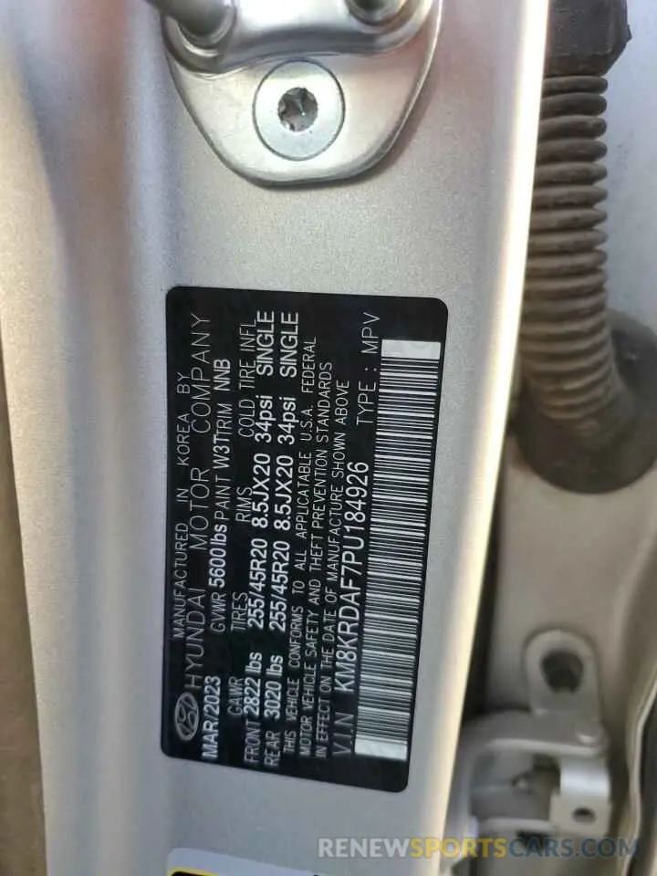 14 fotografías del automóvil dañado KM8KRDAF7PU184926 HYUNDAI IONIQ 2023