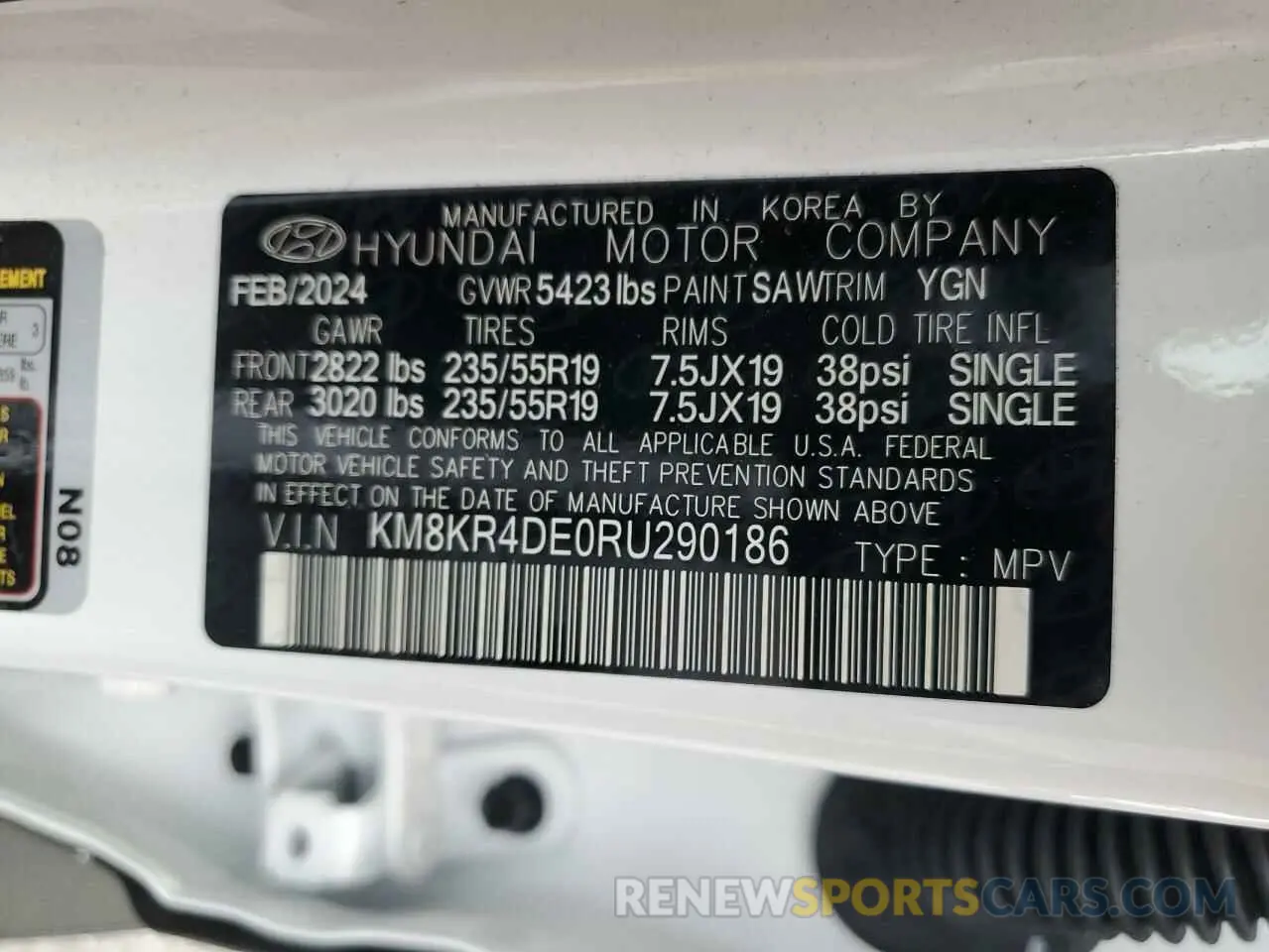 13 fotografías del automóvil dañado KM8KR4DE0RU290186 HYUNDAI IONIQ 2024