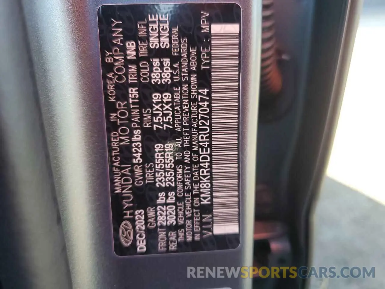 13 fotografías del automóvil dañado KM8KR4DE4RU270474 HYUNDAI IONIQ 2024