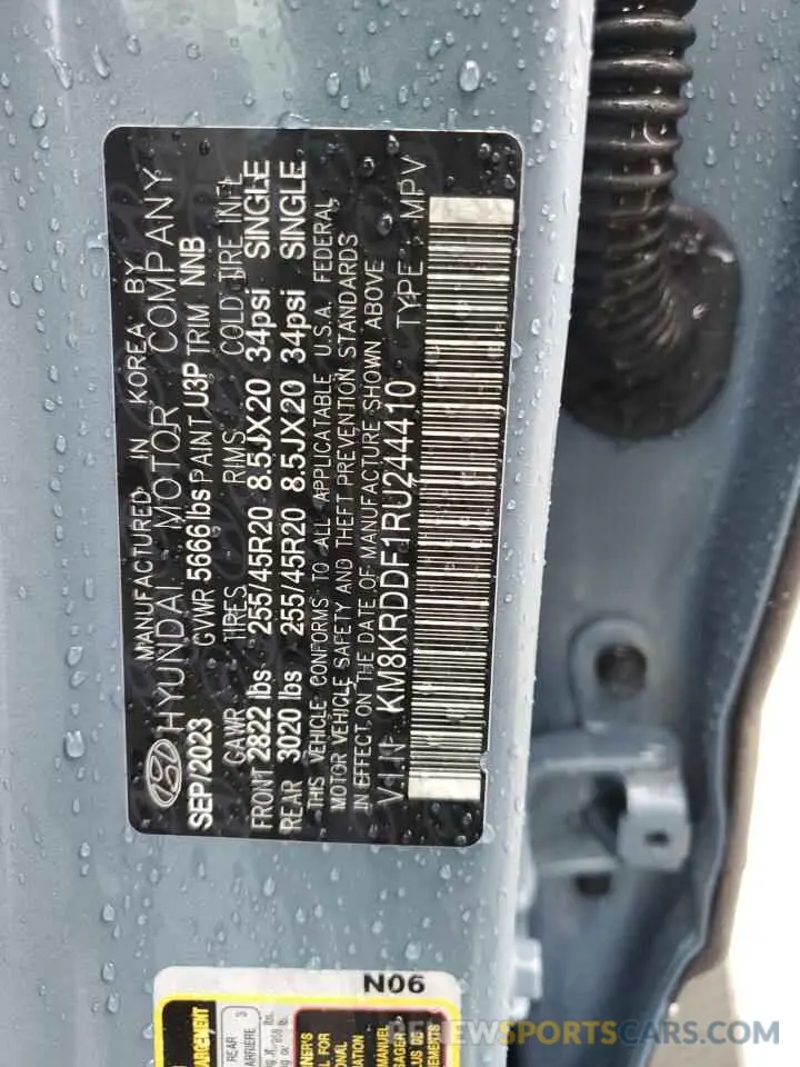 14 fotografías del automóvil dañado KM8KRDDF1RU244410 HYUNDAI IONIQ 2024