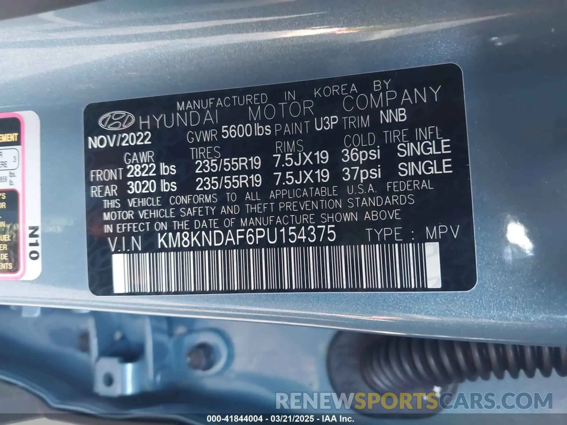 9 fotografías del automóvil dañado KM8KNDAF6PU154375 HYUNDAI IONIQ 5 2023