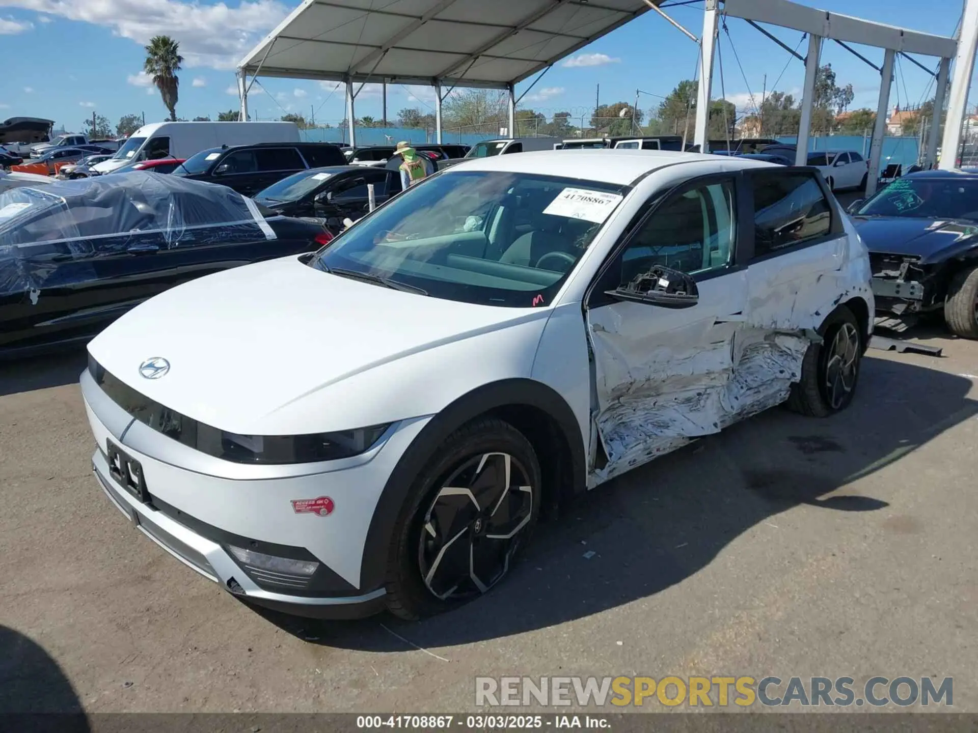 2 fotografías del automóvil dañado KM8KN4DE1RU272338 HYUNDAI IONIQ 5 2024