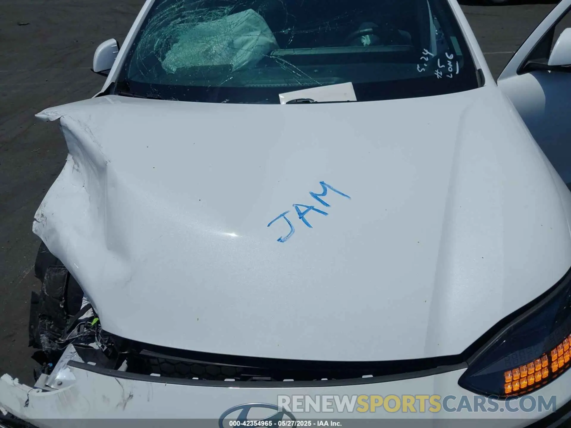 10 fotografías del automóvil dañado KMHM34ACXRA070214 HYUNDAI IONIQ 6 2024