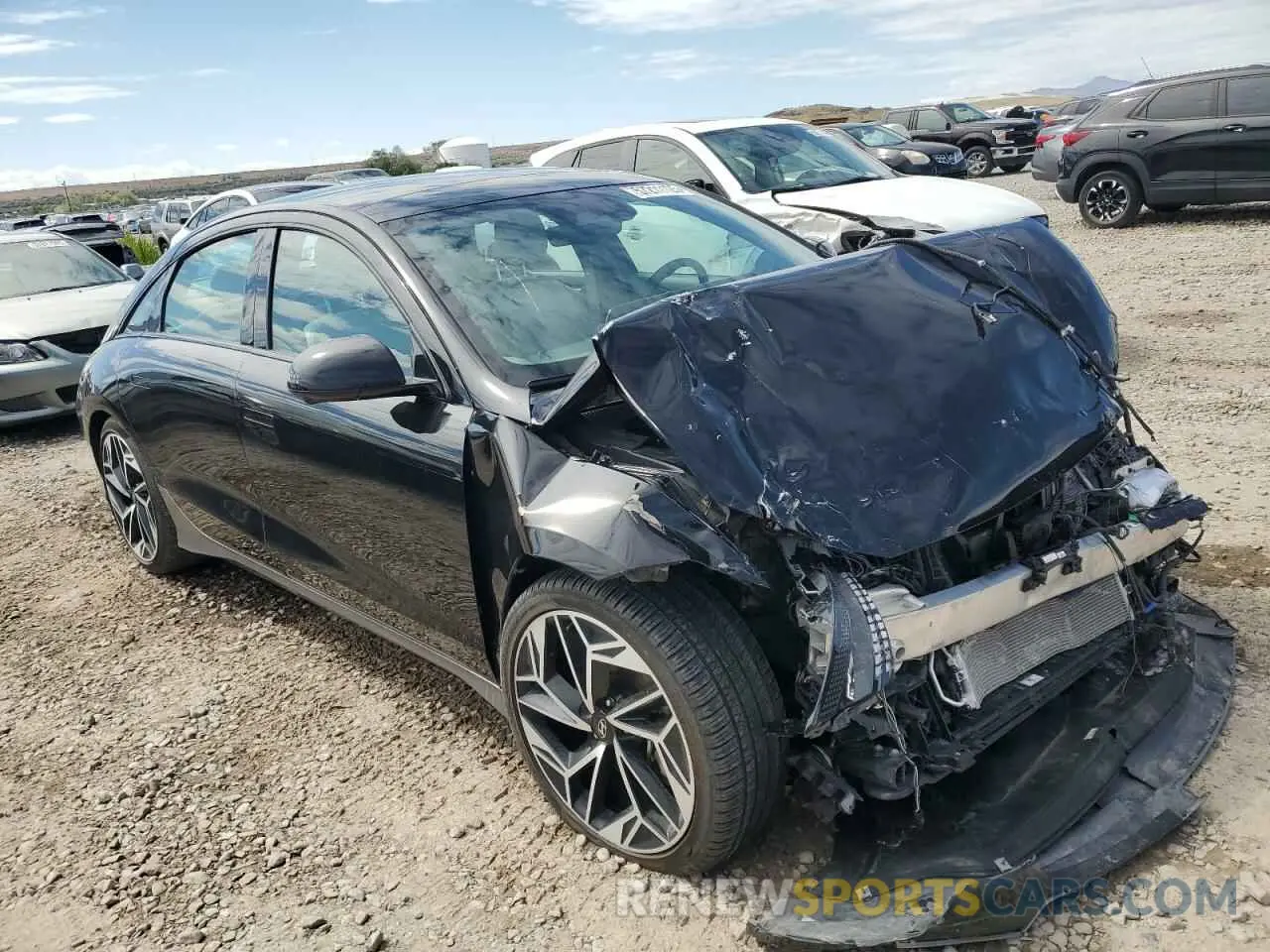 4 fotografías del automóvil dañado KMHM54AC4PA022229 HYUNDAI IONIQ 6 LI 2023