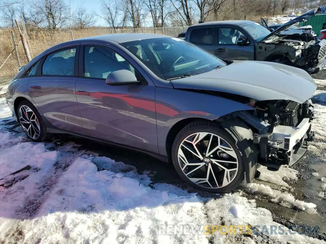 4 fotografías del automóvil dañado KMHM34AC4PA034676 HYUNDAI IONIQ 6 SE 2023