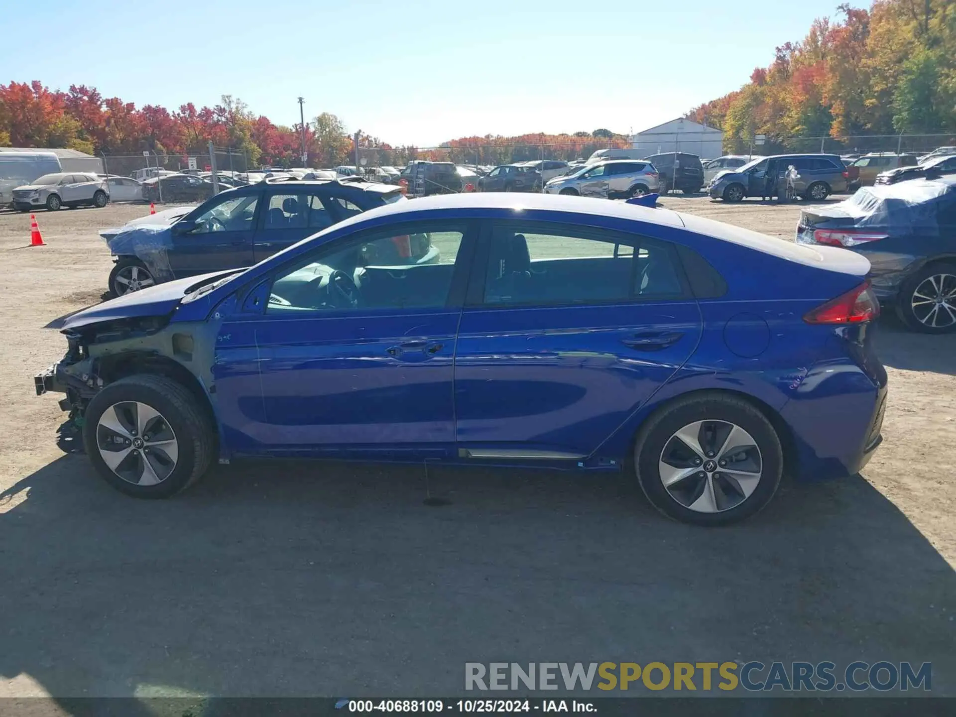 15 fotografías del automóvil dañado KMHC75LH9KU036011 HYUNDAI IONIQ ELECTRIC 2019