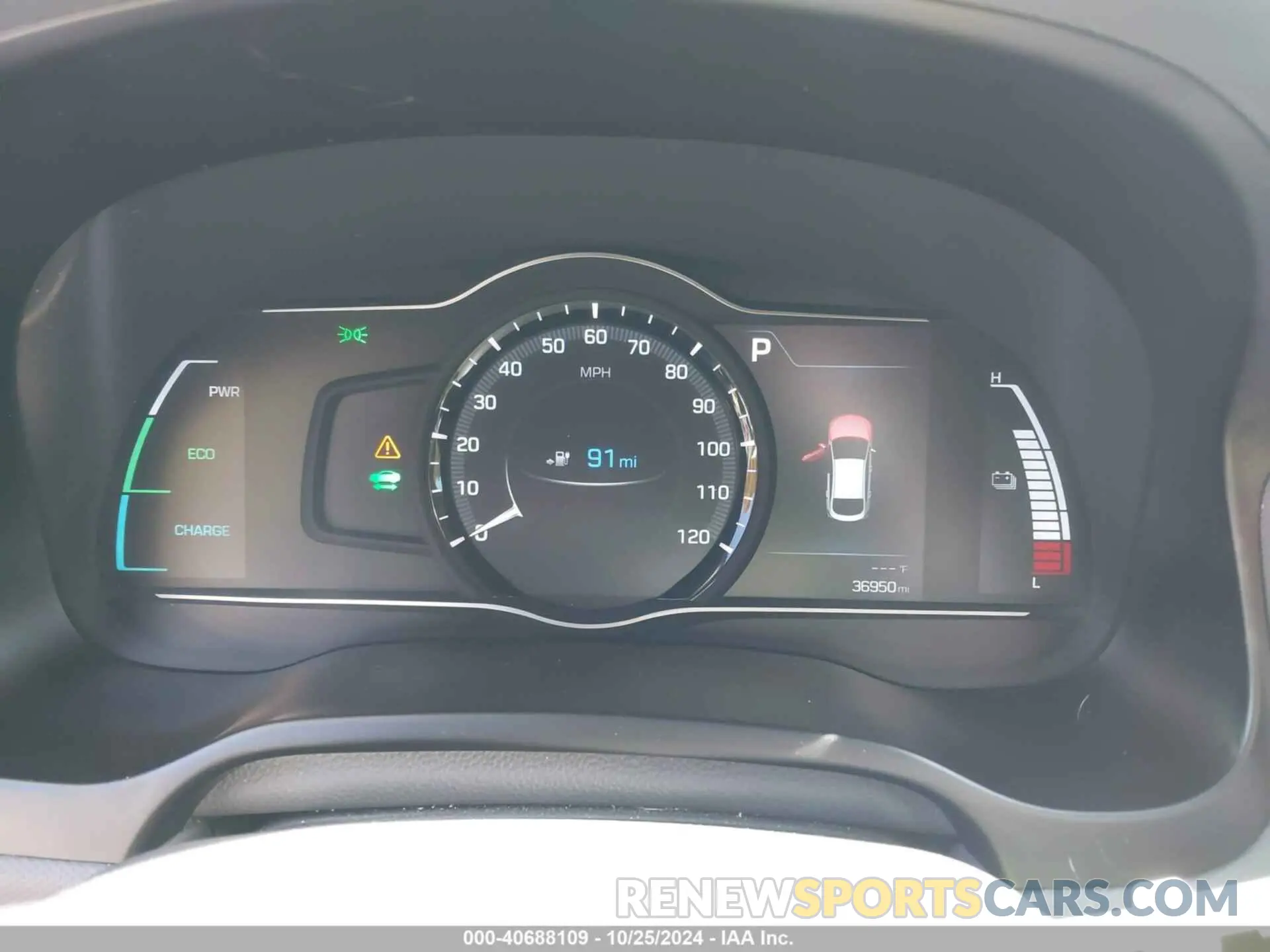 7 fotografías del automóvil dañado KMHC75LH9KU036011 HYUNDAI IONIQ ELECTRIC 2019