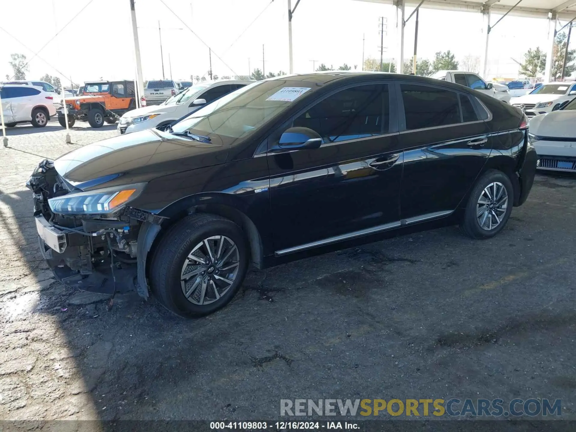 2 fotografías del automóvil dañado KMHC85LJ1LU063334 HYUNDAI IONIQ ELECTRIC 2020