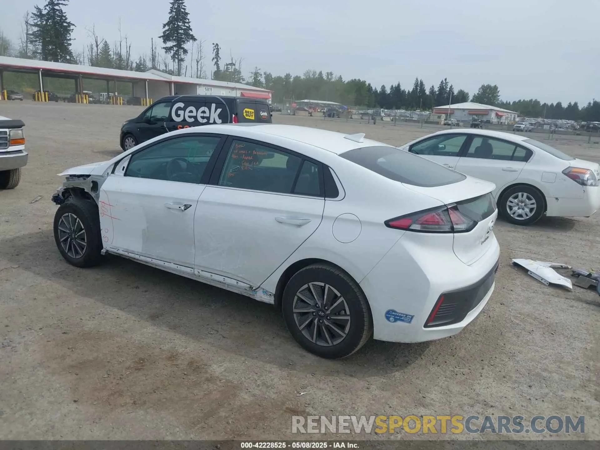 3 fotografías del automóvil dañado KMHC85LJ6LU063460 HYUNDAI IONIQ ELECTRIC 2020