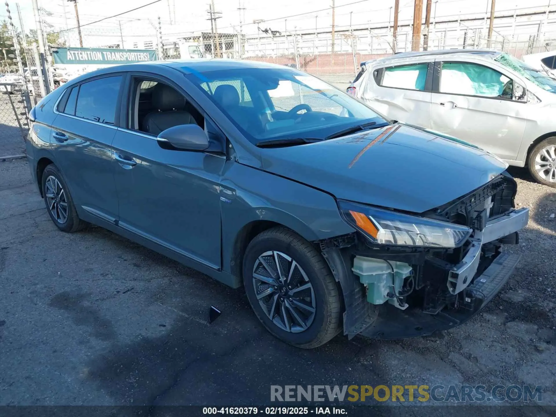 1 fotografías del automóvil dañado KMHC85LJ9LU071908 HYUNDAI IONIQ ELECTRIC 2020