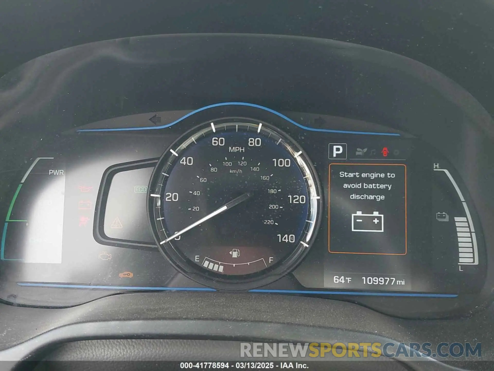 7 fotografías del automóvil dañado KMHC65LC3KU175915 HYUNDAI IONIQ HYBRID 2019