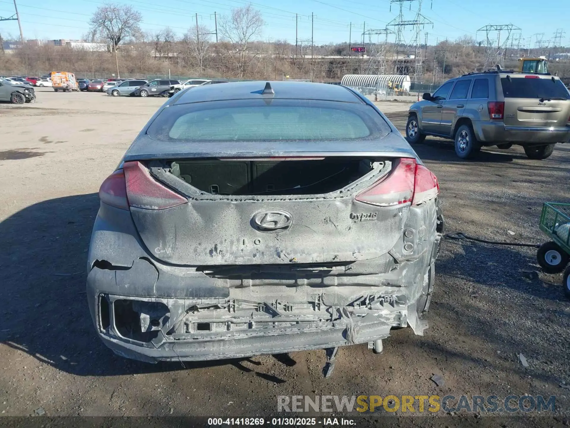 16 fotografías del automóvil dañado KMHC65LC4KU168326 HYUNDAI IONIQ HYBRID 2019