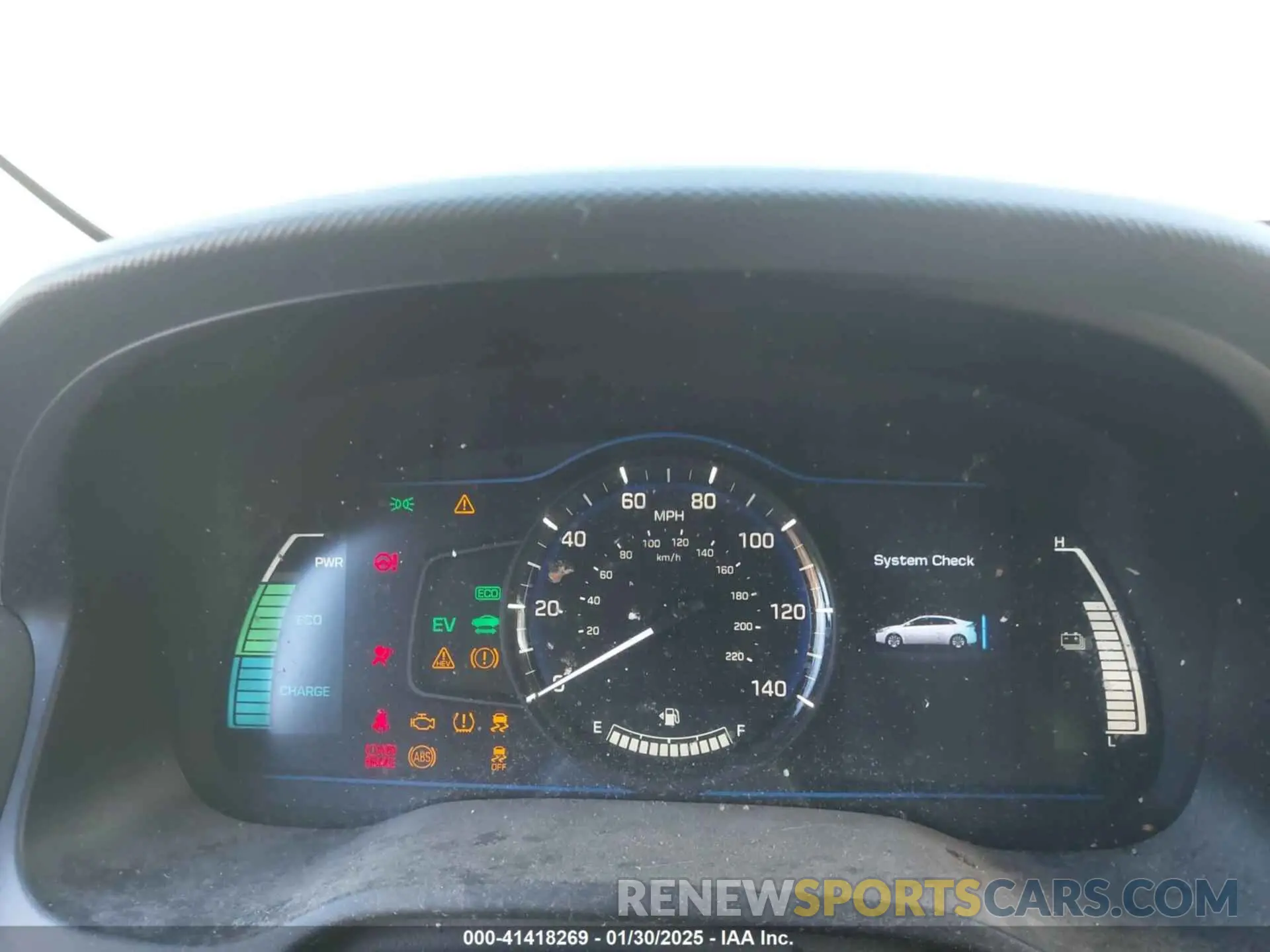 7 fotografías del automóvil dañado KMHC65LC4KU168326 HYUNDAI IONIQ HYBRID 2019