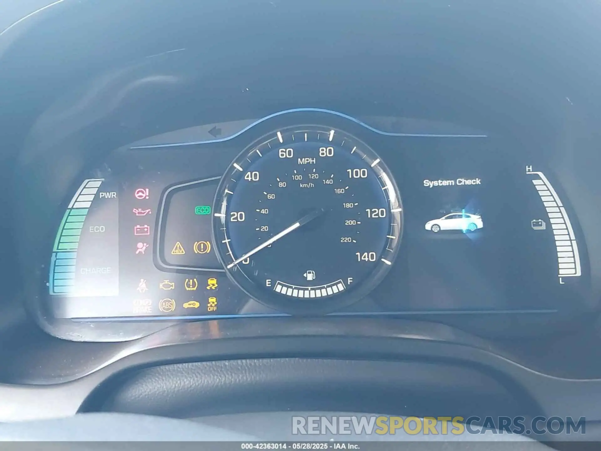 7 fotografías del automóvil dañado KMHC65LC6KU124652 HYUNDAI IONIQ HYBRID 2019