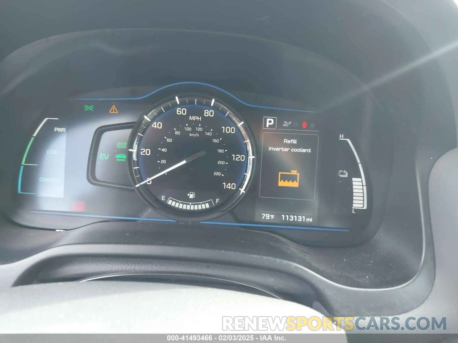 7 fotografías del automóvil dañado KMHC65LC7KU145204 HYUNDAI IONIQ HYBRID 2019