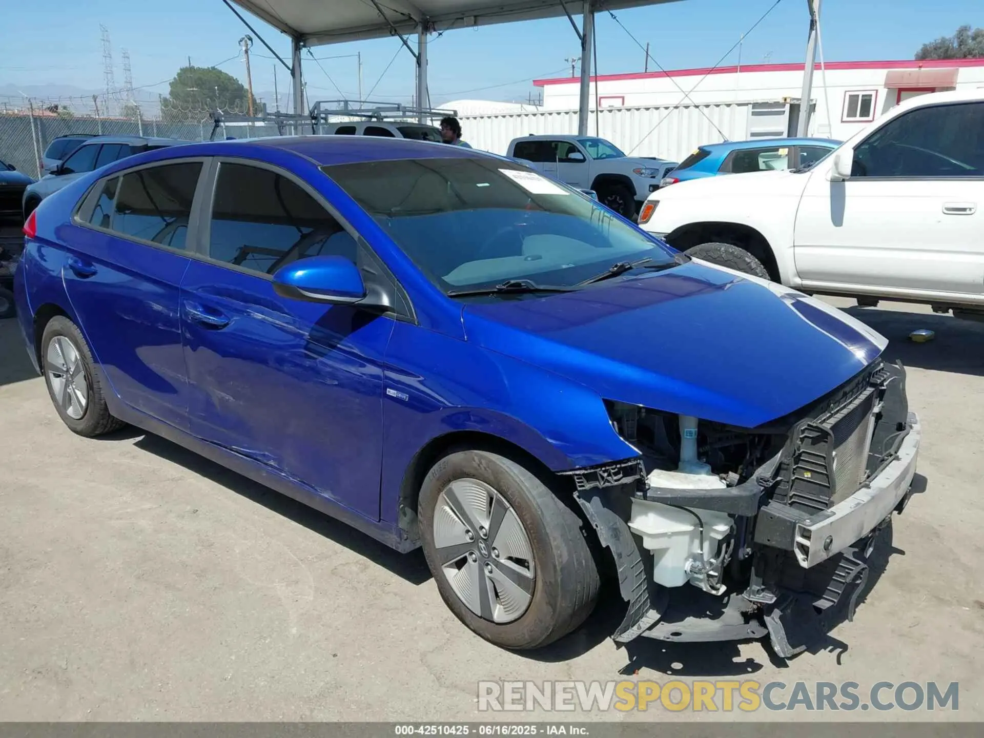 1 fotografías del automóvil dañado KMHC65LC7KU180387 HYUNDAI IONIQ HYBRID 2019