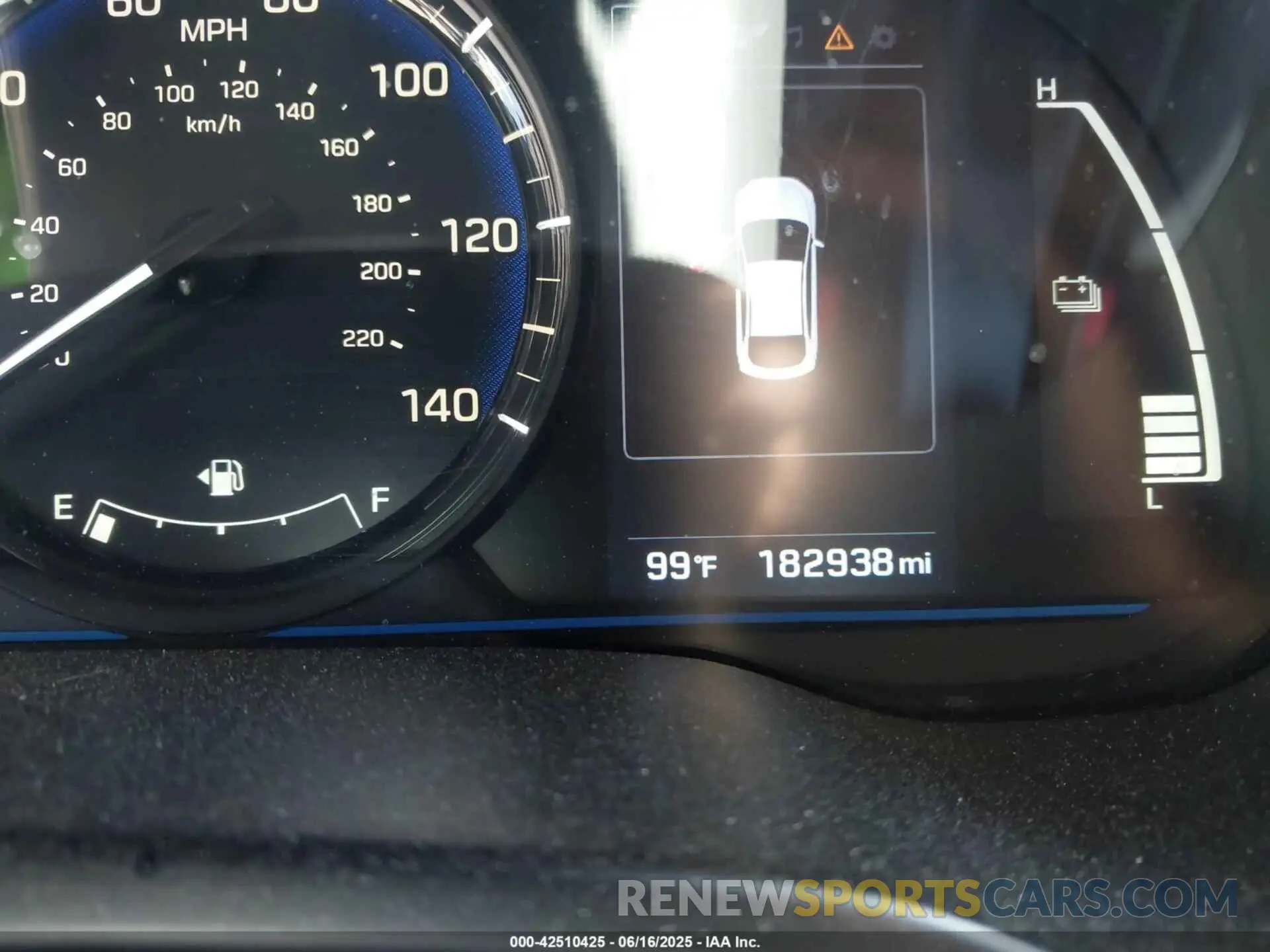 16 fotografías del automóvil dañado KMHC65LC7KU180387 HYUNDAI IONIQ HYBRID 2019