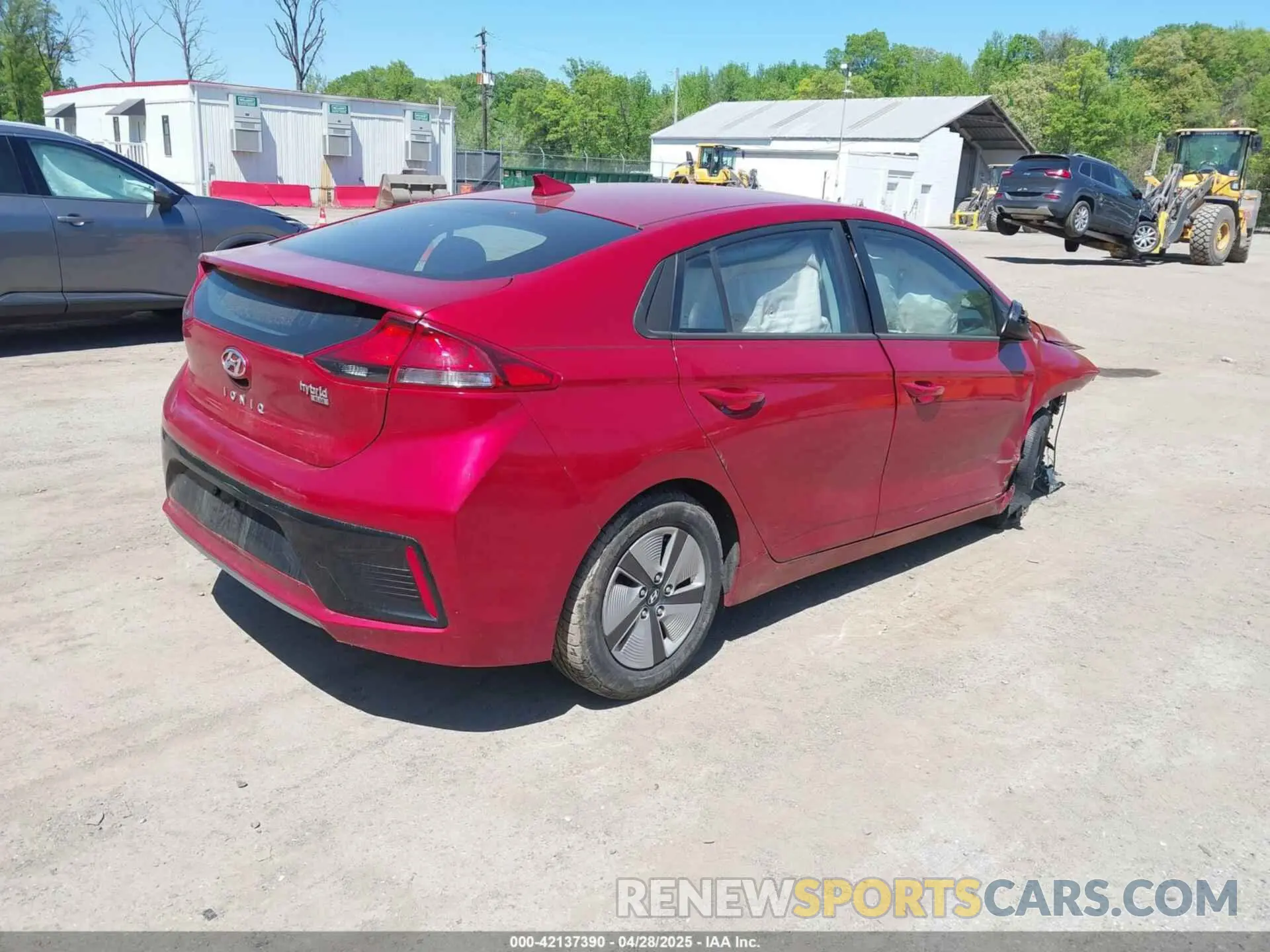 4 fotografías del automóvil dañado KMHC65LCXKU179508 HYUNDAI IONIQ HYBRID 2019