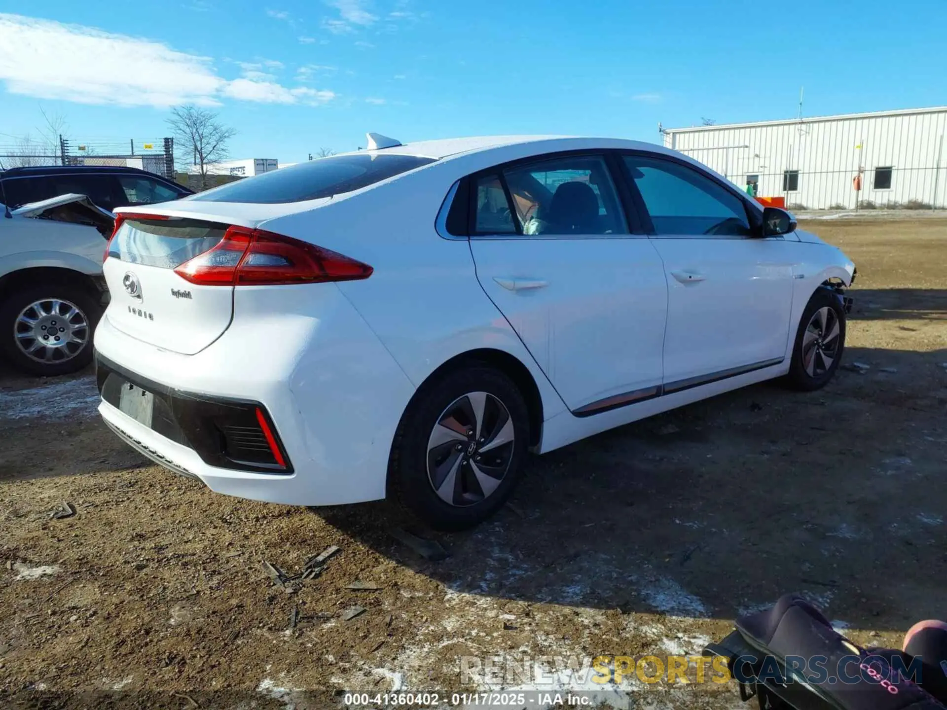 4 fotografías del automóvil dañado KMHC75LC9KU110967 HYUNDAI IONIQ HYBRID 2019
