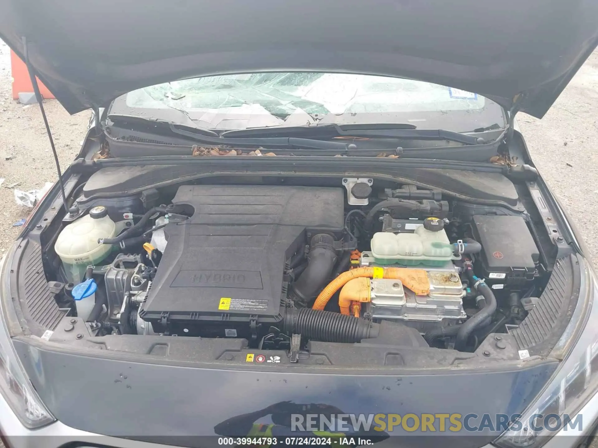 10 fotografías del automóvil dañado KMHC05LC8LU223864 HYUNDAI IONIQ HYBRID 2020