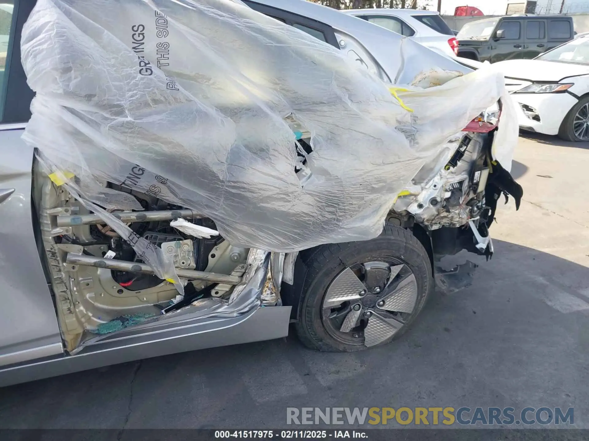 6 fotografías del automóvil dañado KMHC75LC0LU188832 HYUNDAI IONIQ HYBRID 2020