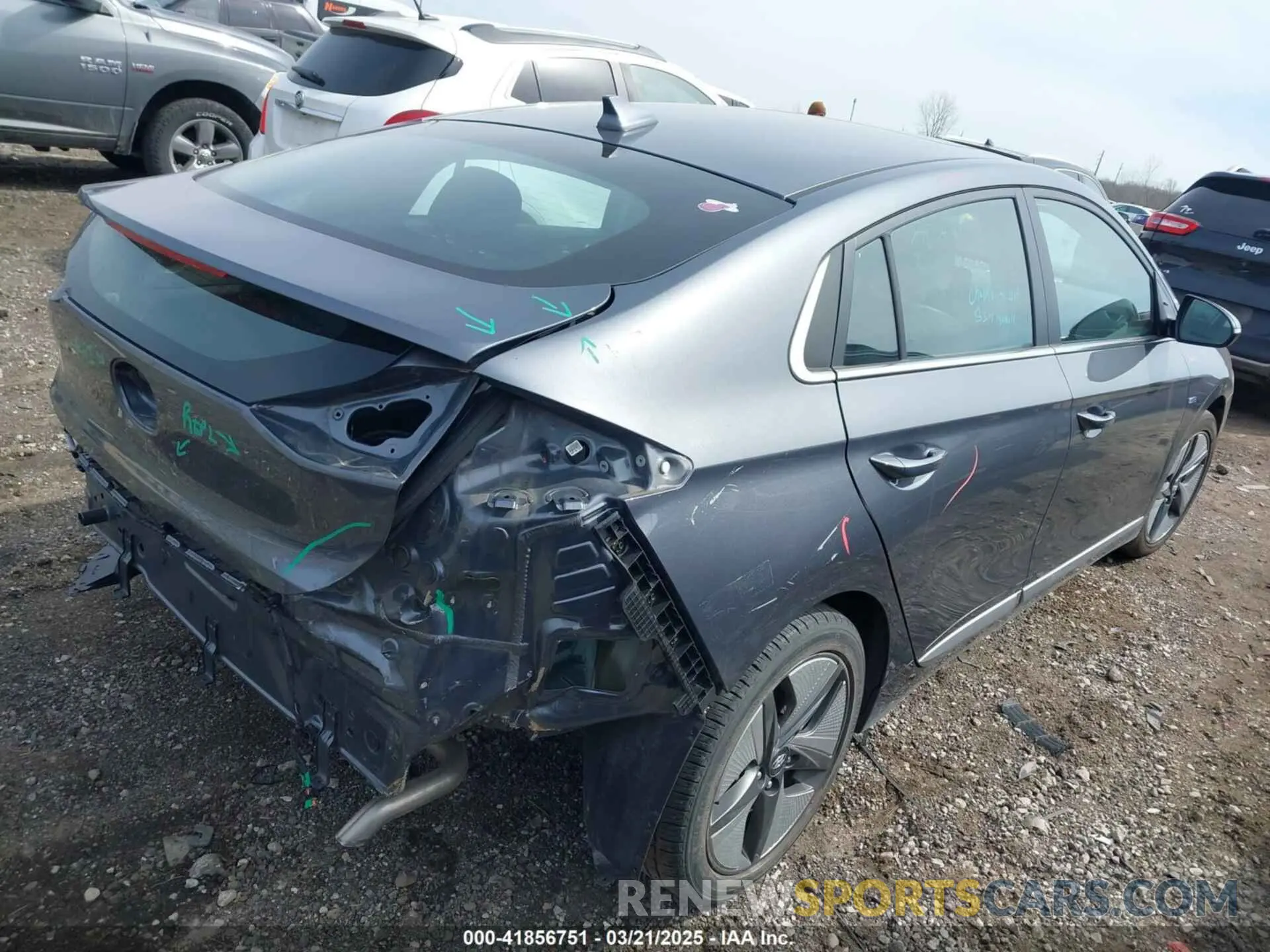 4 fotografías del automóvil dañado KMHC85LC4LU207699 HYUNDAI IONIQ HYBRID 2020