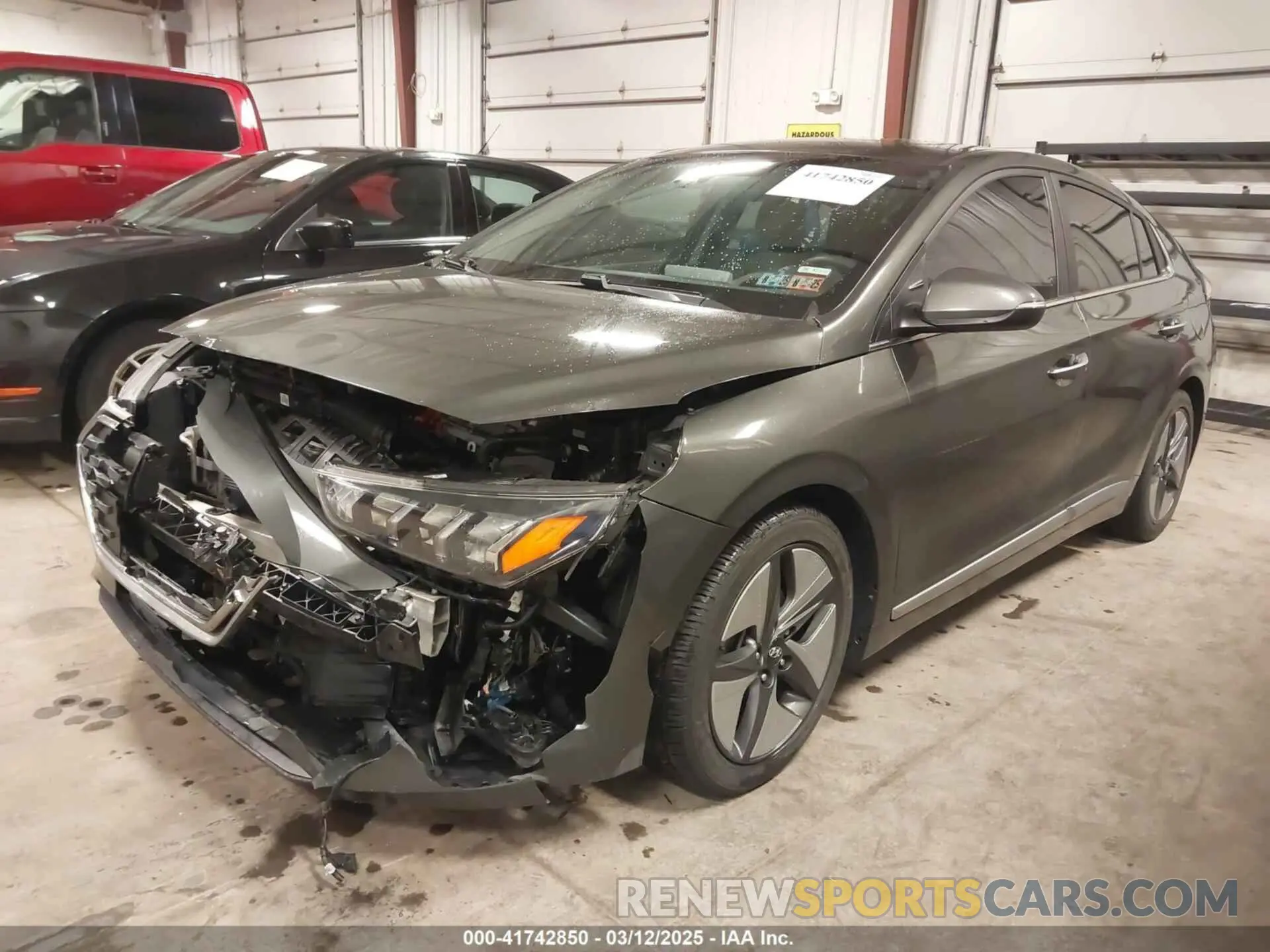 2 fotografías del automóvil dañado KMHC05LC0MU244905 HYUNDAI IONIQ HYBRID 2021
