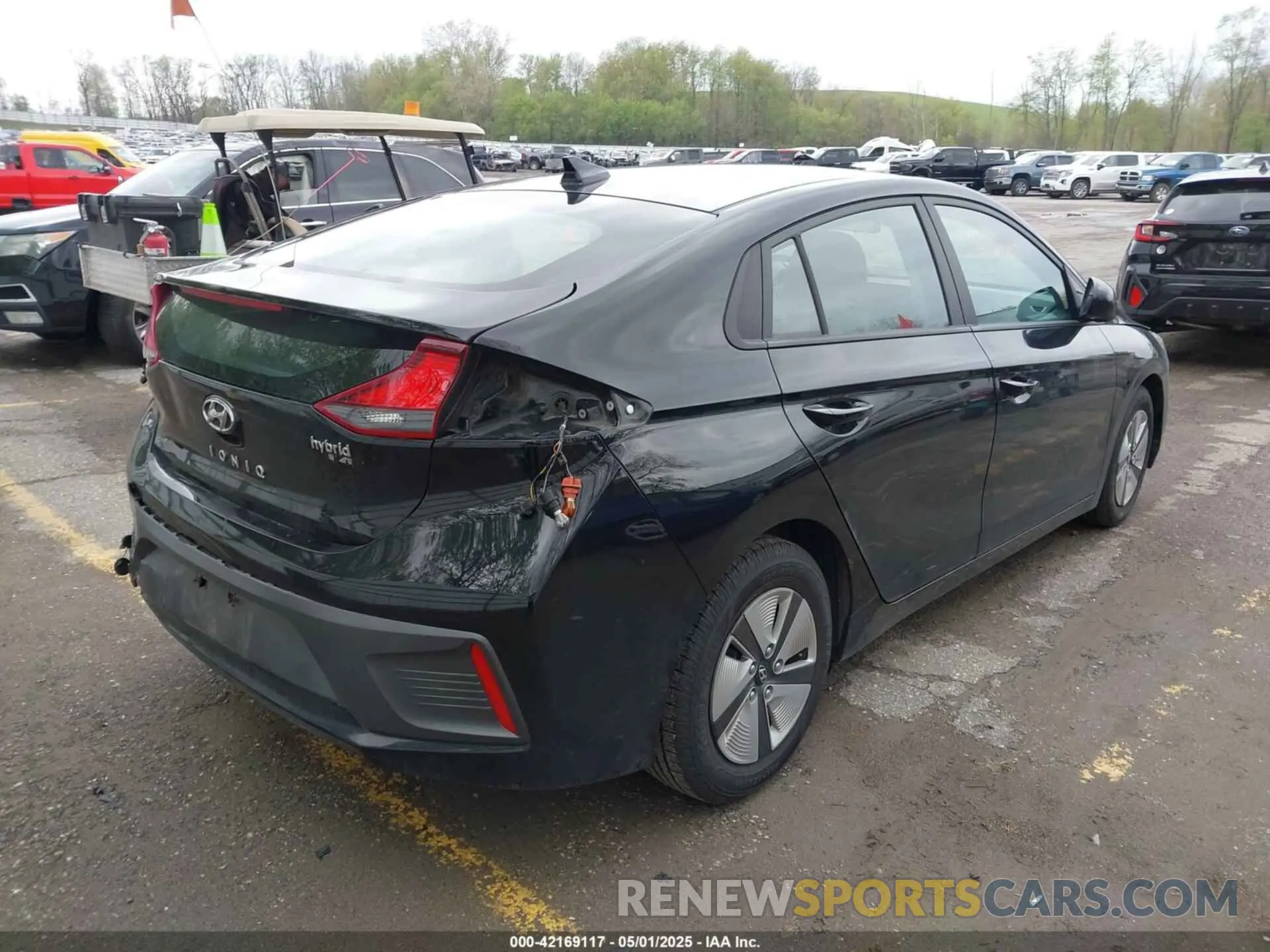 4 fotografías del automóvil dañado KMHC65LC0MU252971 HYUNDAI IONIQ HYBRID 2021