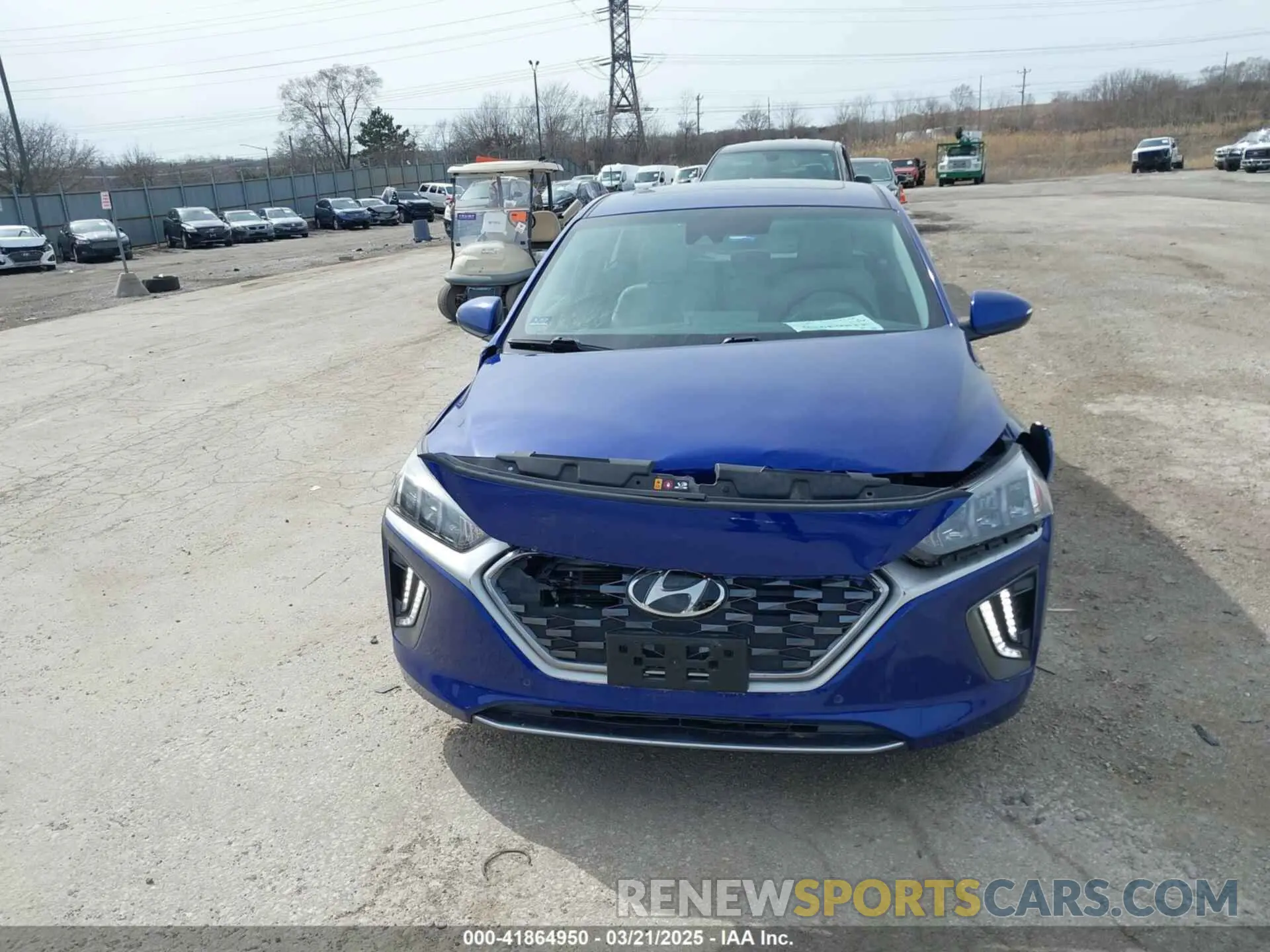12 fotografías del automóvil dañado KMHC05LC2NU273680 HYUNDAI IONIQ HYBRID 2022