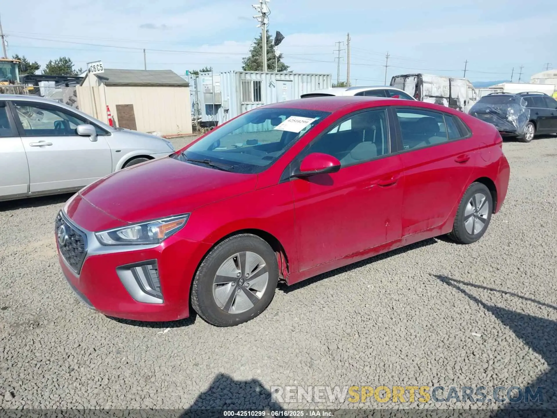 2 fotografías del automóvil dañado KMHC65LC6NU275429 HYUNDAI IONIQ HYBRID 2022