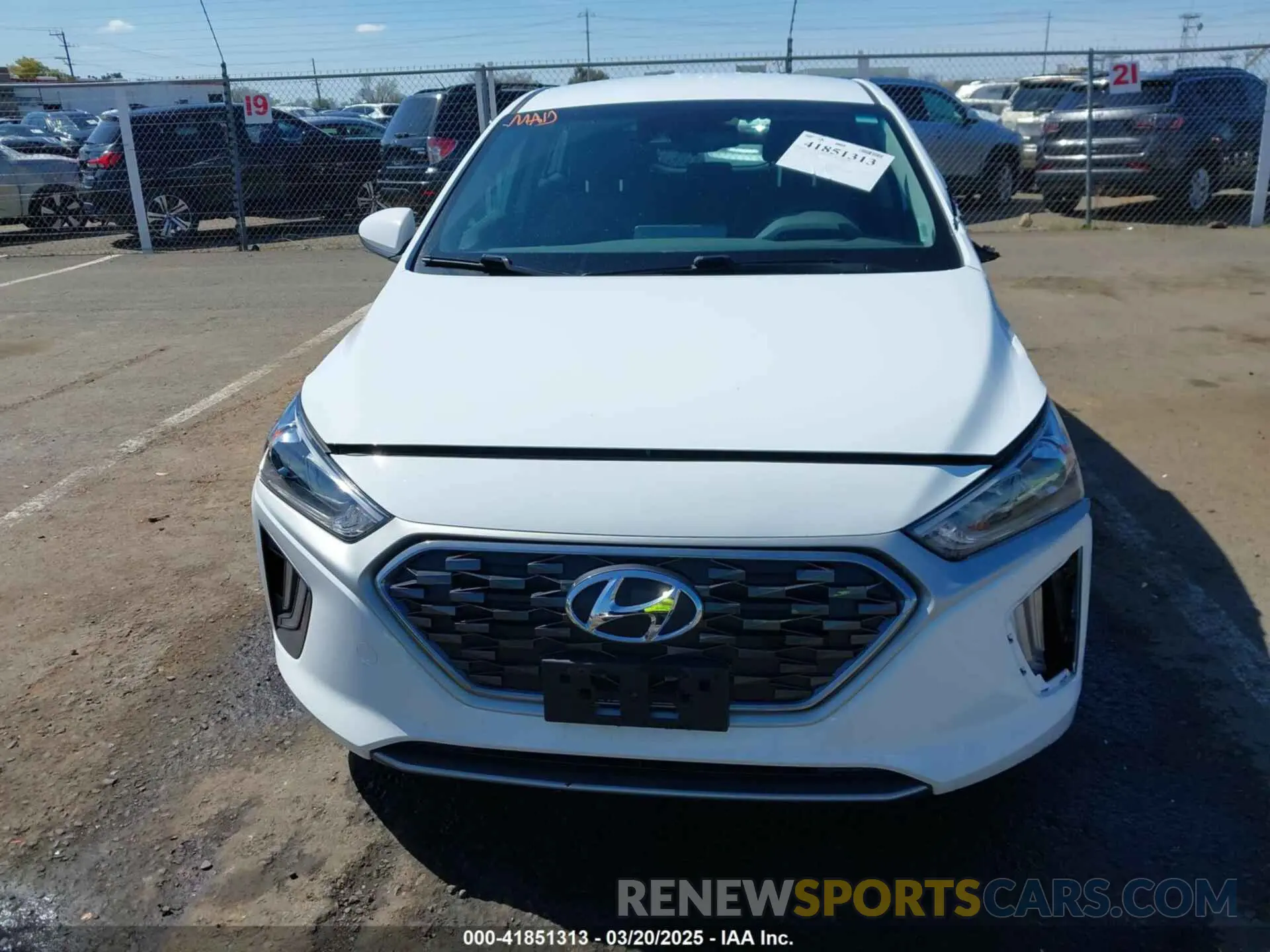 12 fotografías del automóvil dañado KMHC75LC1NU268983 HYUNDAI IONIQ HYBRID 2022