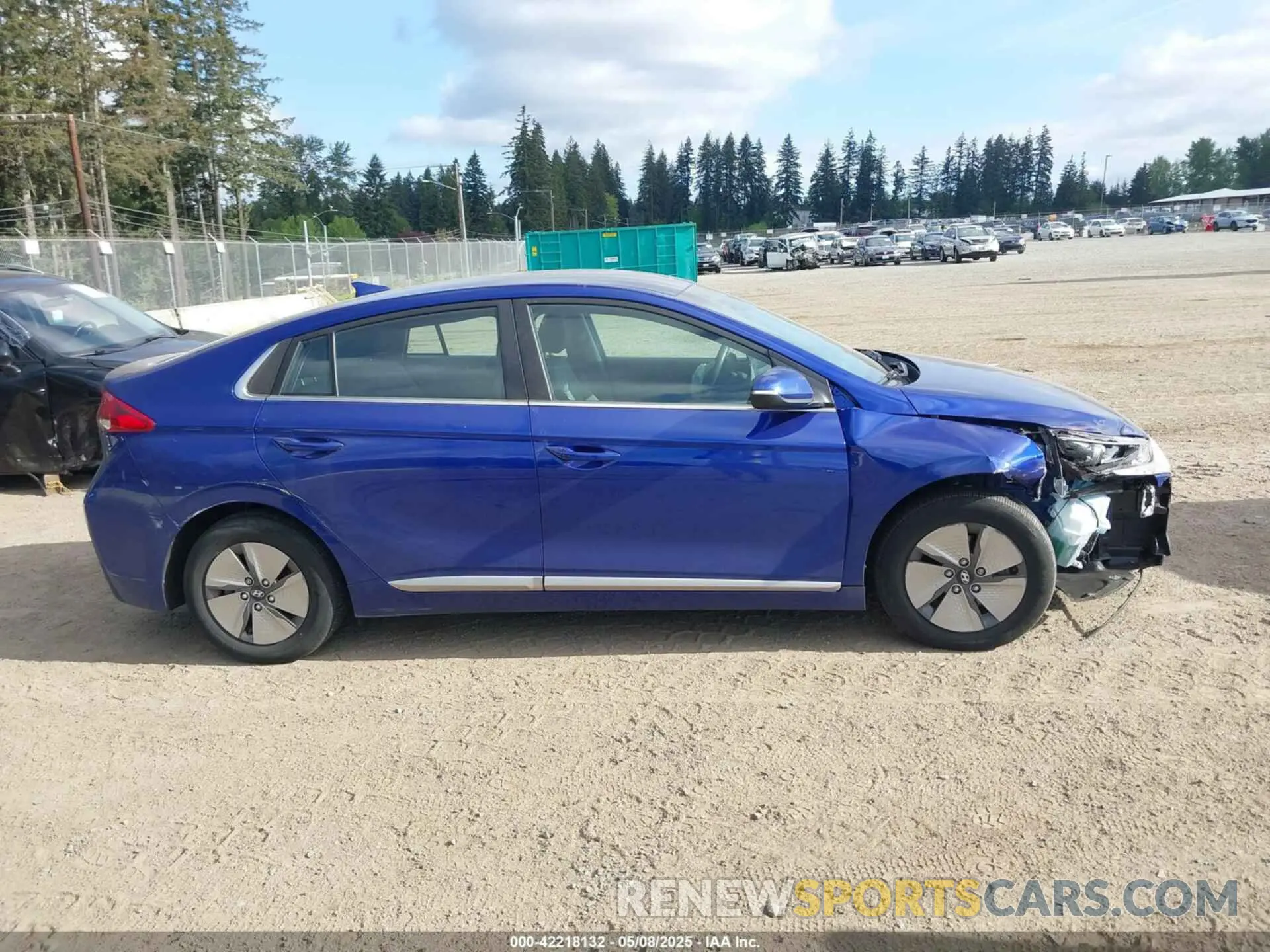 14 fotografías del automóvil dañado KMHC75LC5NU269523 HYUNDAI IONIQ HYBRID 2022