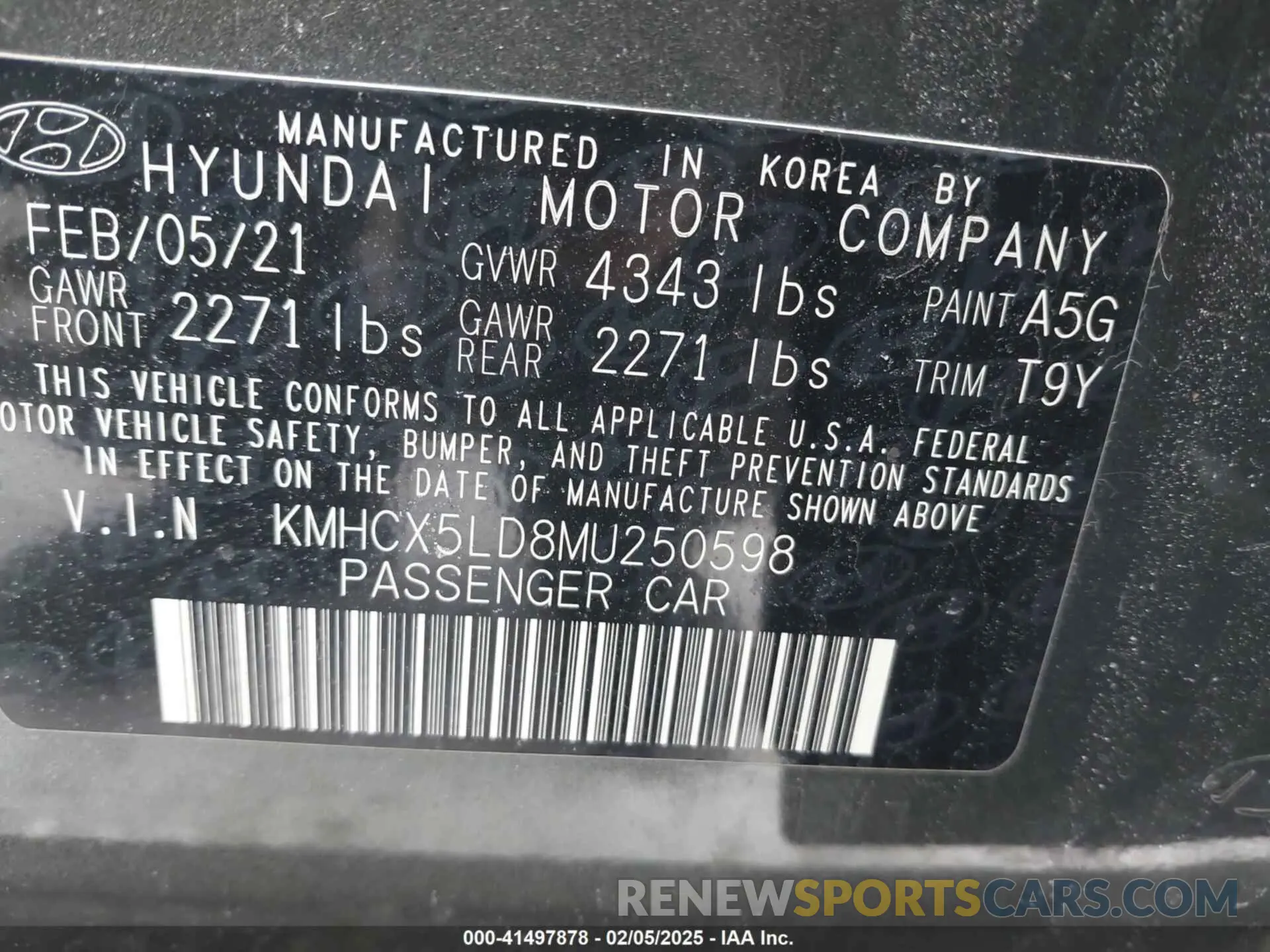 9 fotografías del automóvil dañado KMHCX5LD8MU250598 HYUNDAI IONIQ PLUG-IN HYBRID 2021
