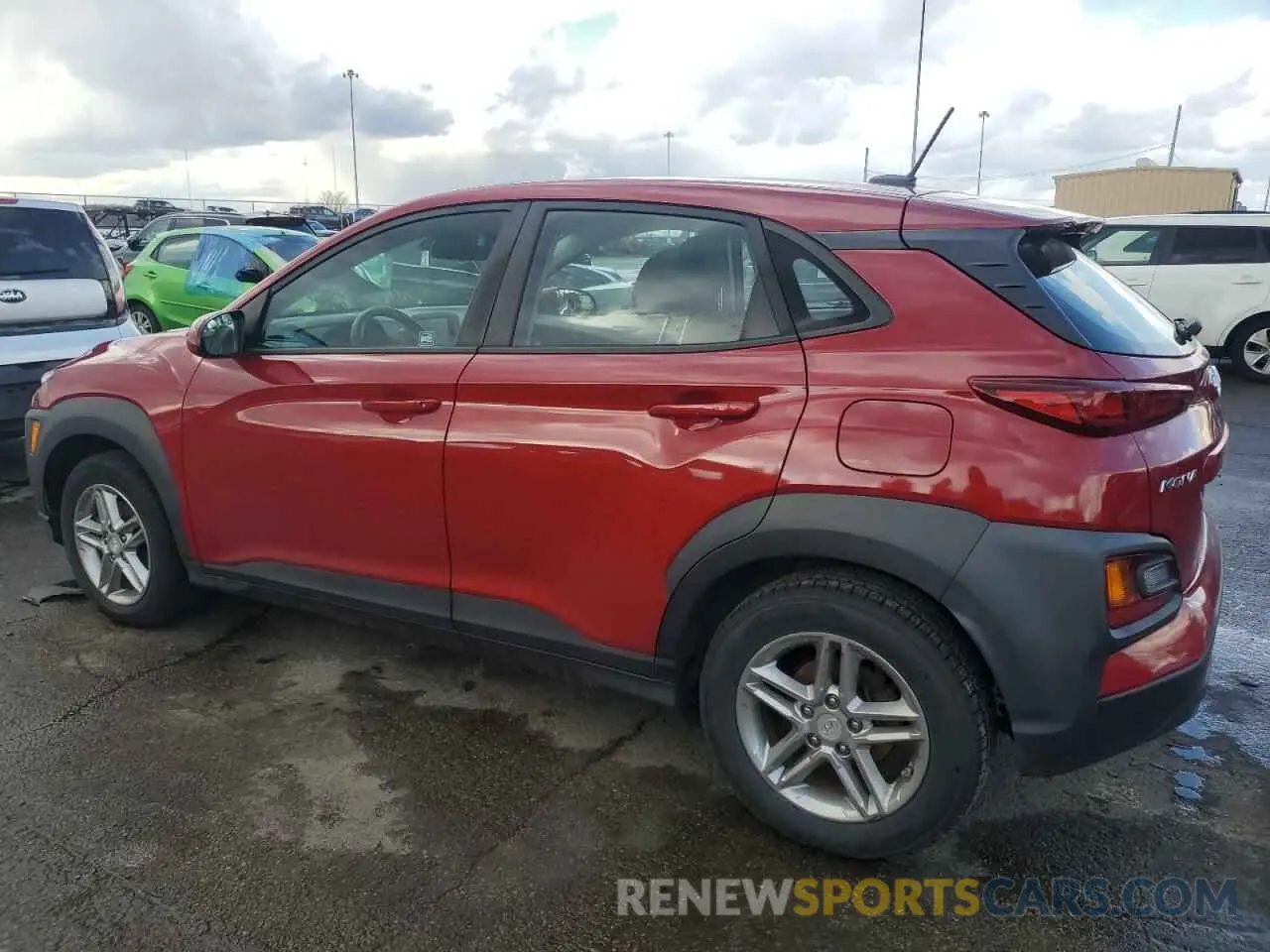 2 fotografías del automóvil dañado KM8K12AA0KU243128 HYUNDAI KONA 2019