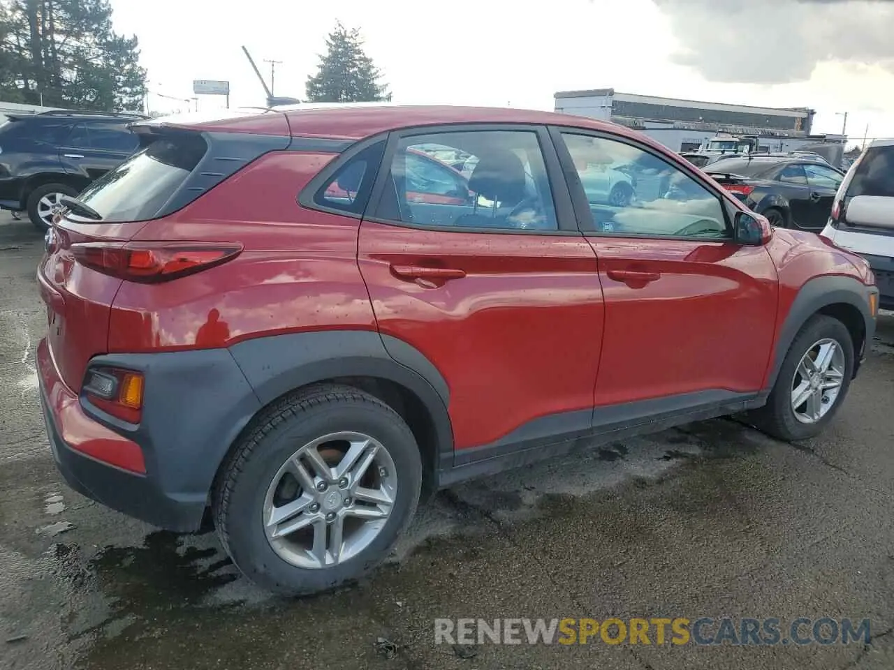 3 fotografías del automóvil dañado KM8K12AA0KU243128 HYUNDAI KONA 2019
