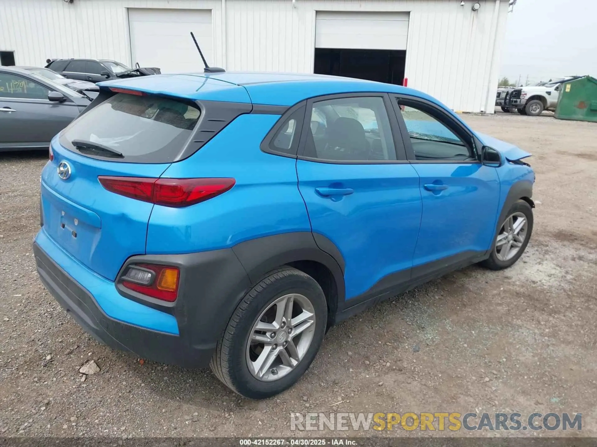 4 fotografías del automóvil dañado KM8K12AA0KU315851 HYUNDAI KONA 2019