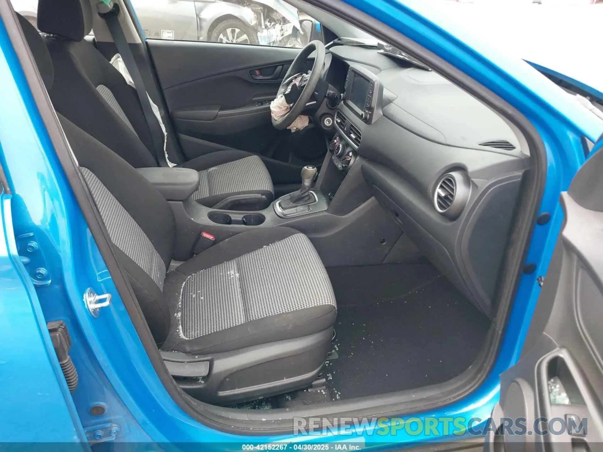 5 fotografías del automóvil dañado KM8K12AA0KU315851 HYUNDAI KONA 2019