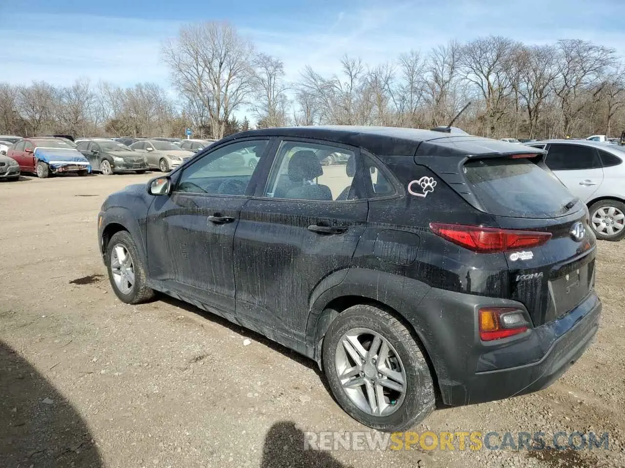 2 fotografías del automóvil dañado KM8K12AA2KU375713 HYUNDAI KONA 2019