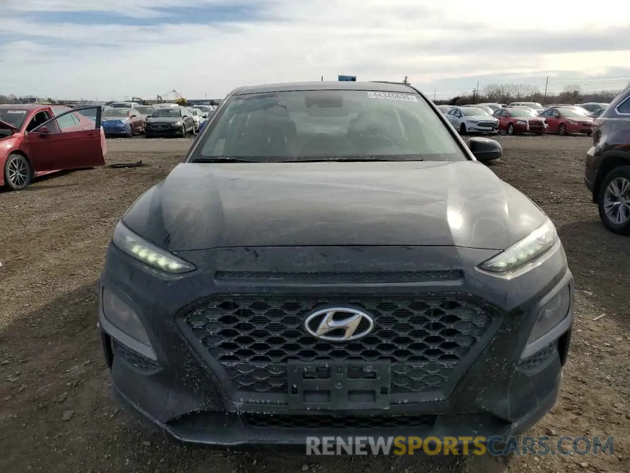 5 fotografías del automóvil dañado KM8K12AA2KU375713 HYUNDAI KONA 2019