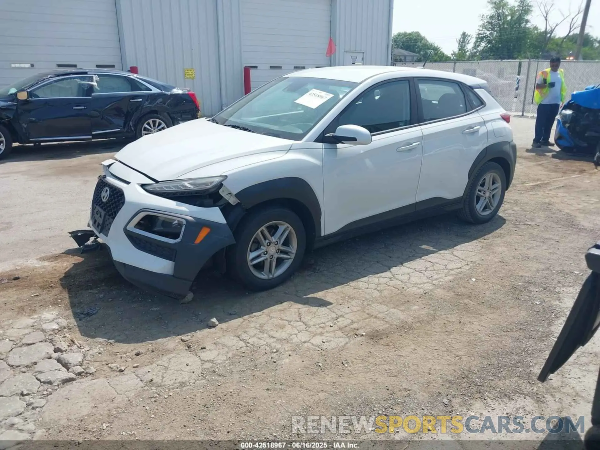 2 fotografías del automóvil dañado KM8K12AA3KU282781 HYUNDAI KONA 2019