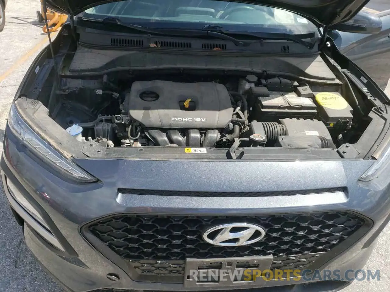 11 fotografías del automóvil dañado KM8K12AA3KU320381 HYUNDAI KONA 2019