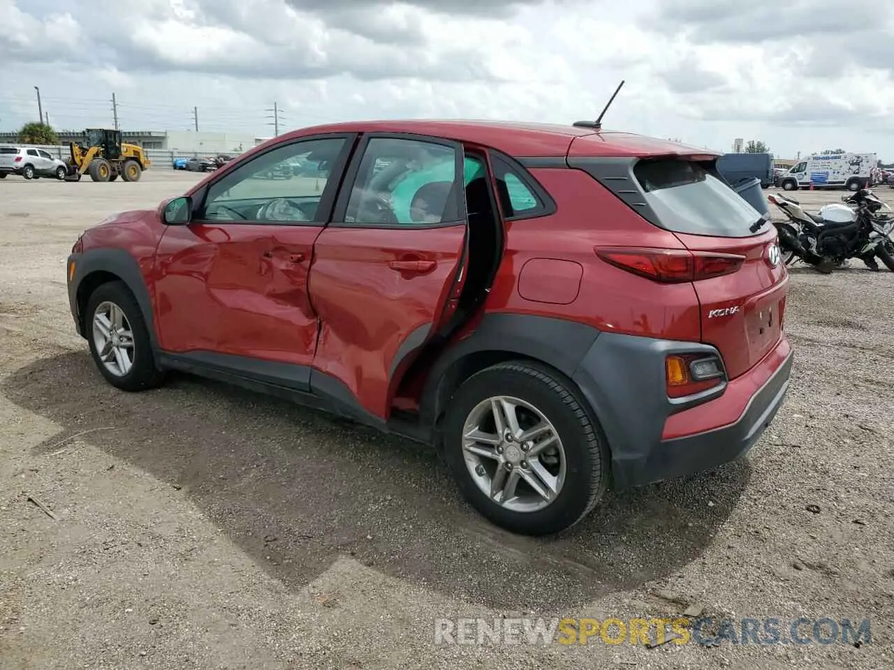 2 fotografías del automóvil dañado KM8K12AA4KU257985 HYUNDAI KONA 2019