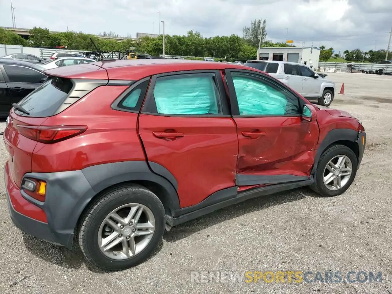 3 fotografías del automóvil dañado KM8K12AA4KU257985 HYUNDAI KONA 2019