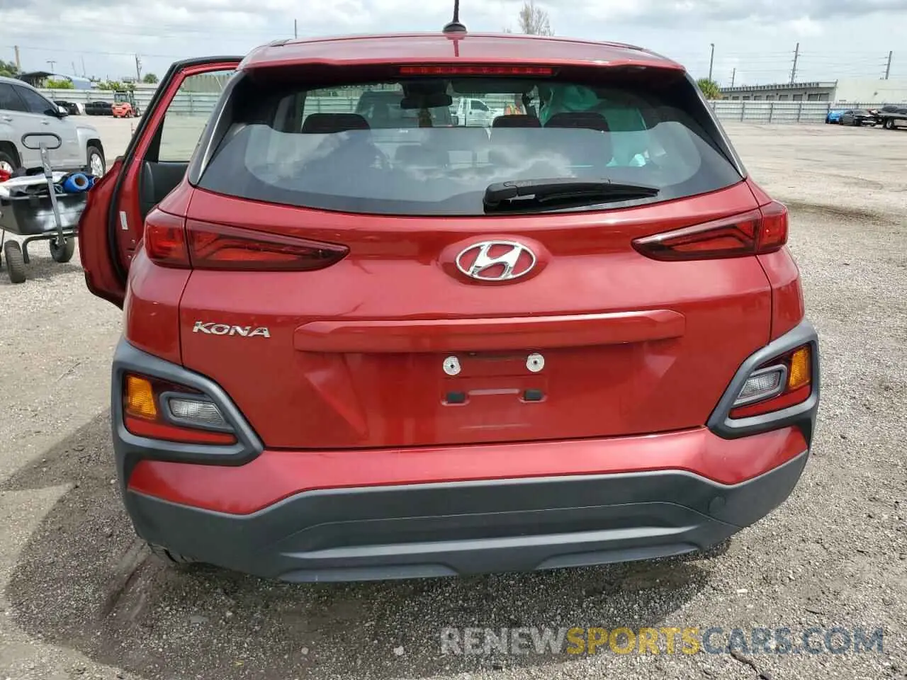6 fotografías del automóvil dañado KM8K12AA4KU257985 HYUNDAI KONA 2019