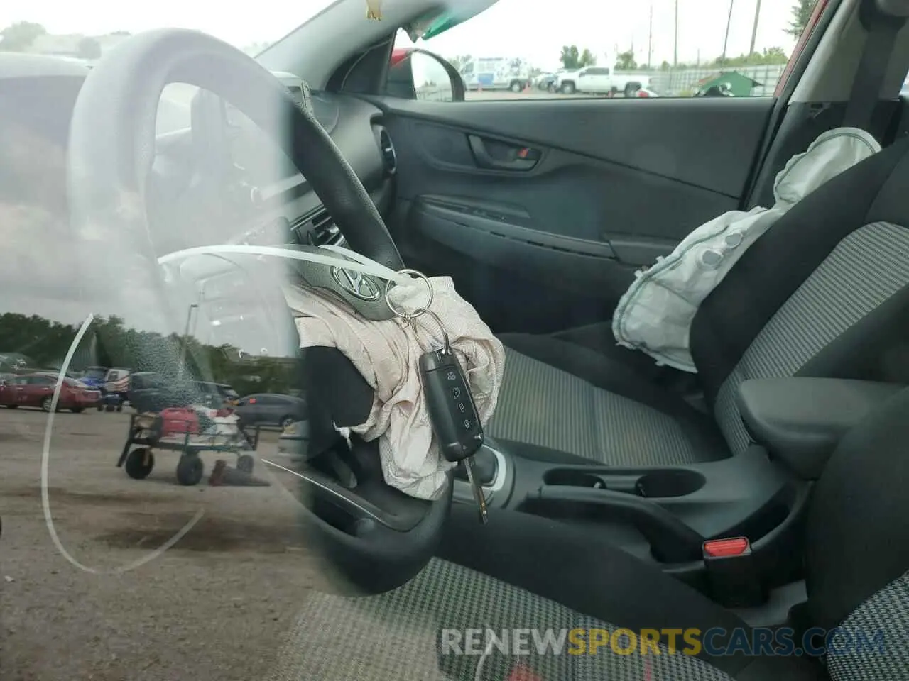 7 fotografías del automóvil dañado KM8K12AA4KU257985 HYUNDAI KONA 2019