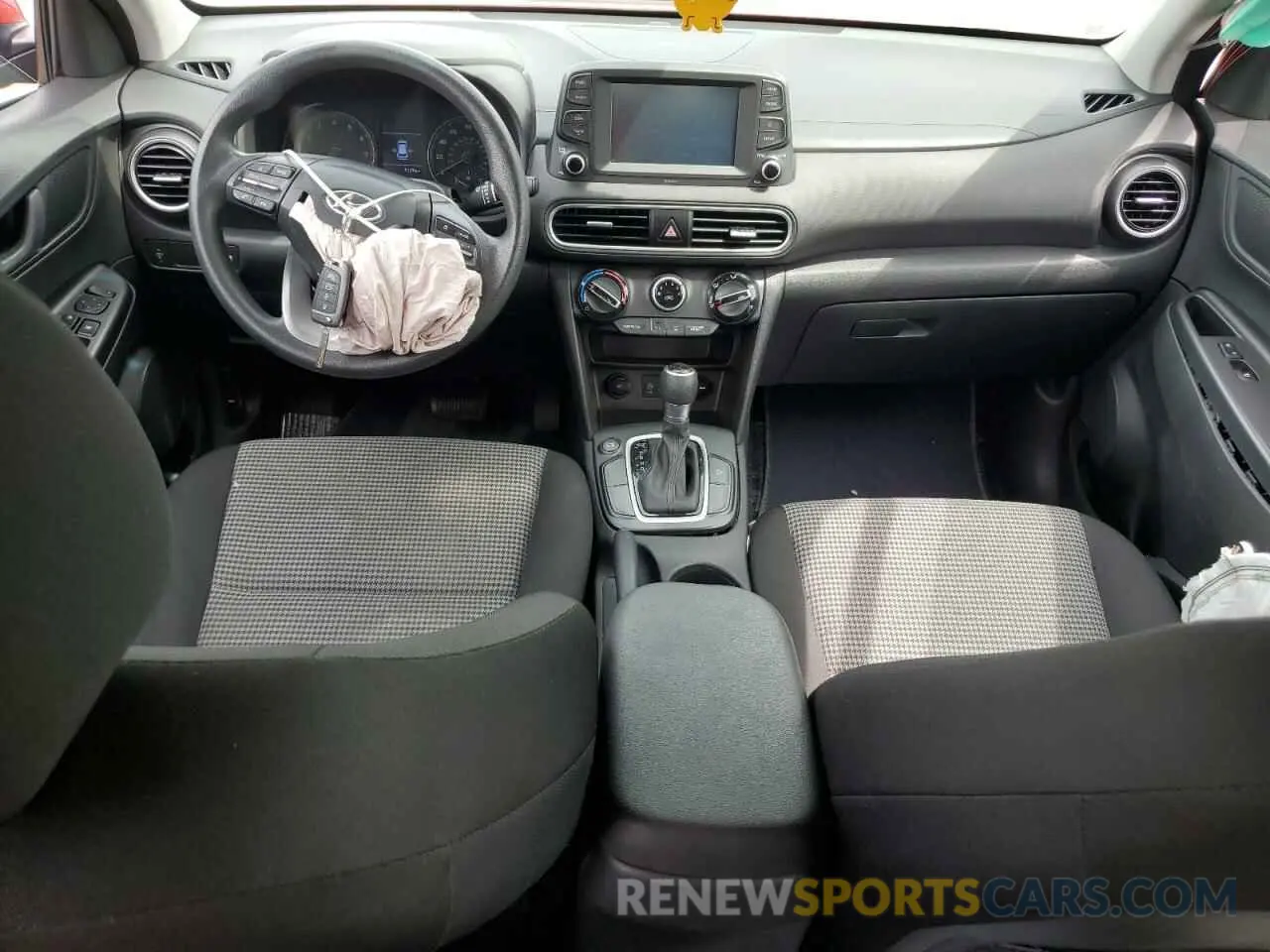 8 fotografías del automóvil dañado KM8K12AA4KU257985 HYUNDAI KONA 2019