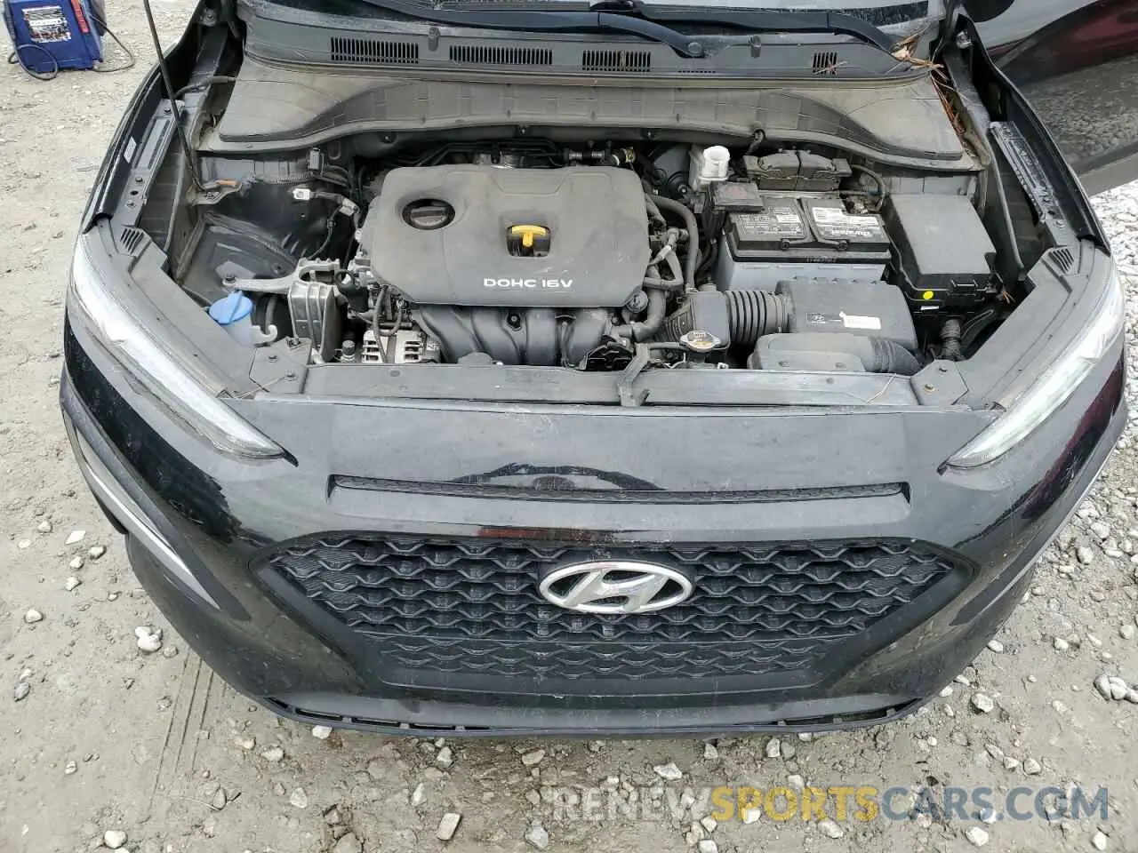 11 fotografías del automóvil dañado KM8K12AA4KU336184 HYUNDAI KONA 2019