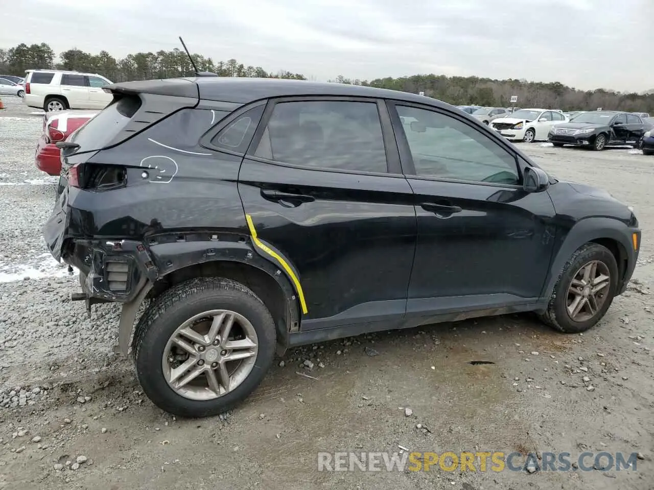 3 fotografías del automóvil dañado KM8K12AA4KU336184 HYUNDAI KONA 2019