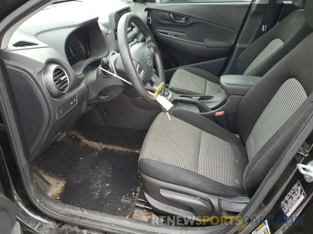 7 fotografías del automóvil dañado KM8K12AA4KU336184 HYUNDAI KONA 2019